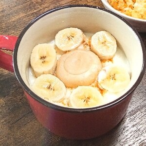 今日のヨーグルト♡桜餅&バナナ